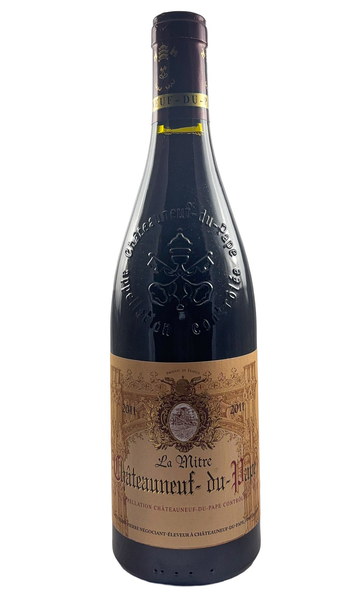 Bottle of Caves Saint Pierre, Chateauneuf-du-Pape La Mitre, 2011 - Red Wine - Flatiron Wines & Spirits - New York