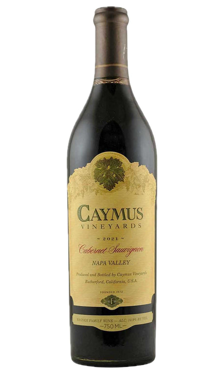 Bottle of Caymus Vineyards, Napa Valley Cabernet Sauvignon, 2021 - Red Wine - Flatiron Wines & Spirits - New York