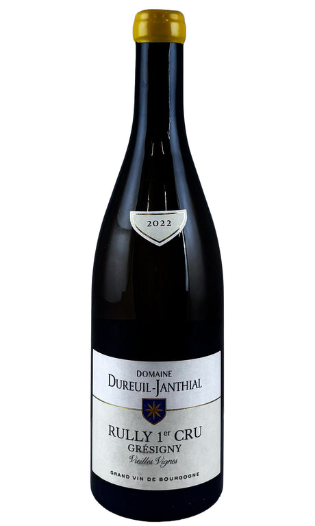 Bottle of Celine et Vincent Dureuil (Dureuil-Janthial), Rully 1er Cru Vieilles Vignes Gresigny, 2022 - White Wine - Flatiron Wines & Spirits - New York