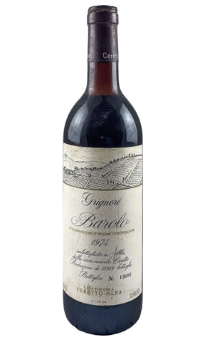 Bottle of Cerreto, Barolo Grignore, 1974 - Red Wine - Flatiron Wines & Spirits - New York