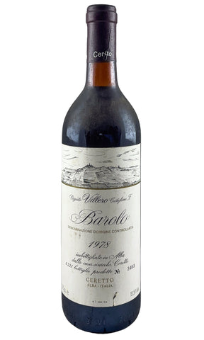 Bottle of Cerreto, Barolo Villero, 1978 - Red Wine - Flatiron Wines & Spirits - New York