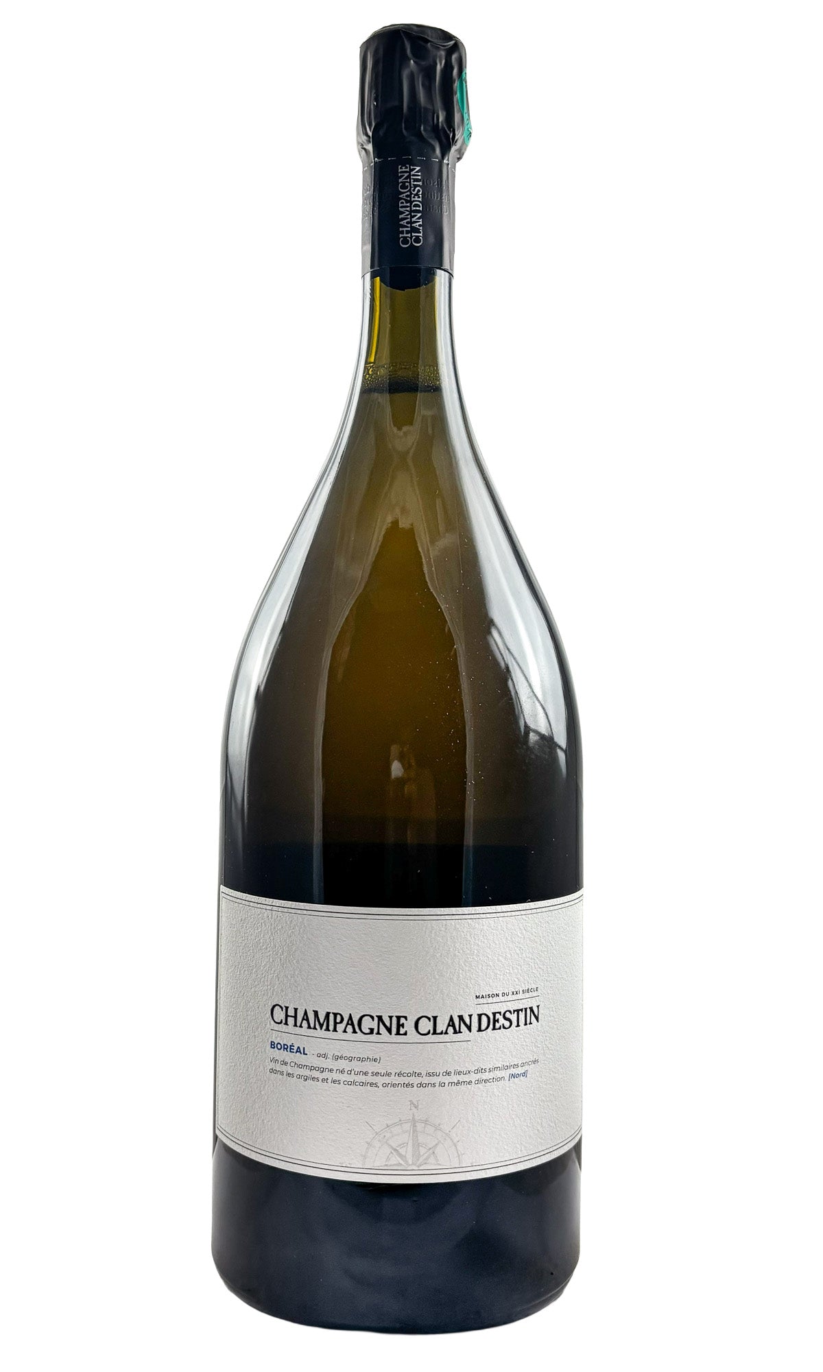 Bottle of Champagne Clandestin, Champagne Blanc de Noirs Boreal Brut Nature , 2022 (1.5L) - Sparkling Wine - Flatiron Wines & Spirits - New York