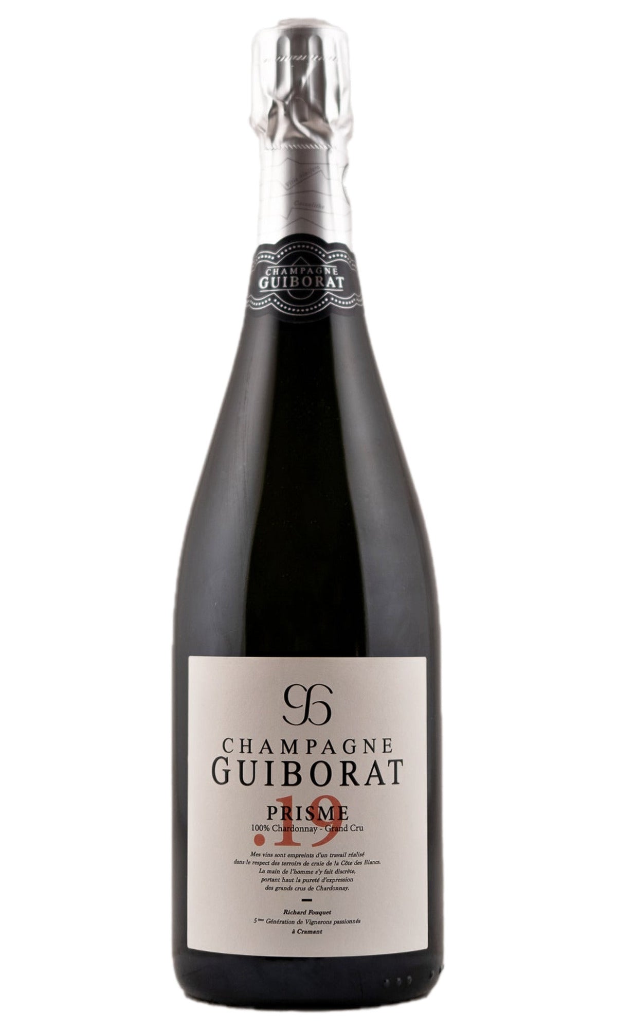 Bottle of Champagne Guiborat, Blanc de Blancs Prisme Extra Brut Grand Cru, NV [base 2019] - Sparkling Wine - Flatiron Wines & Spirits - New York