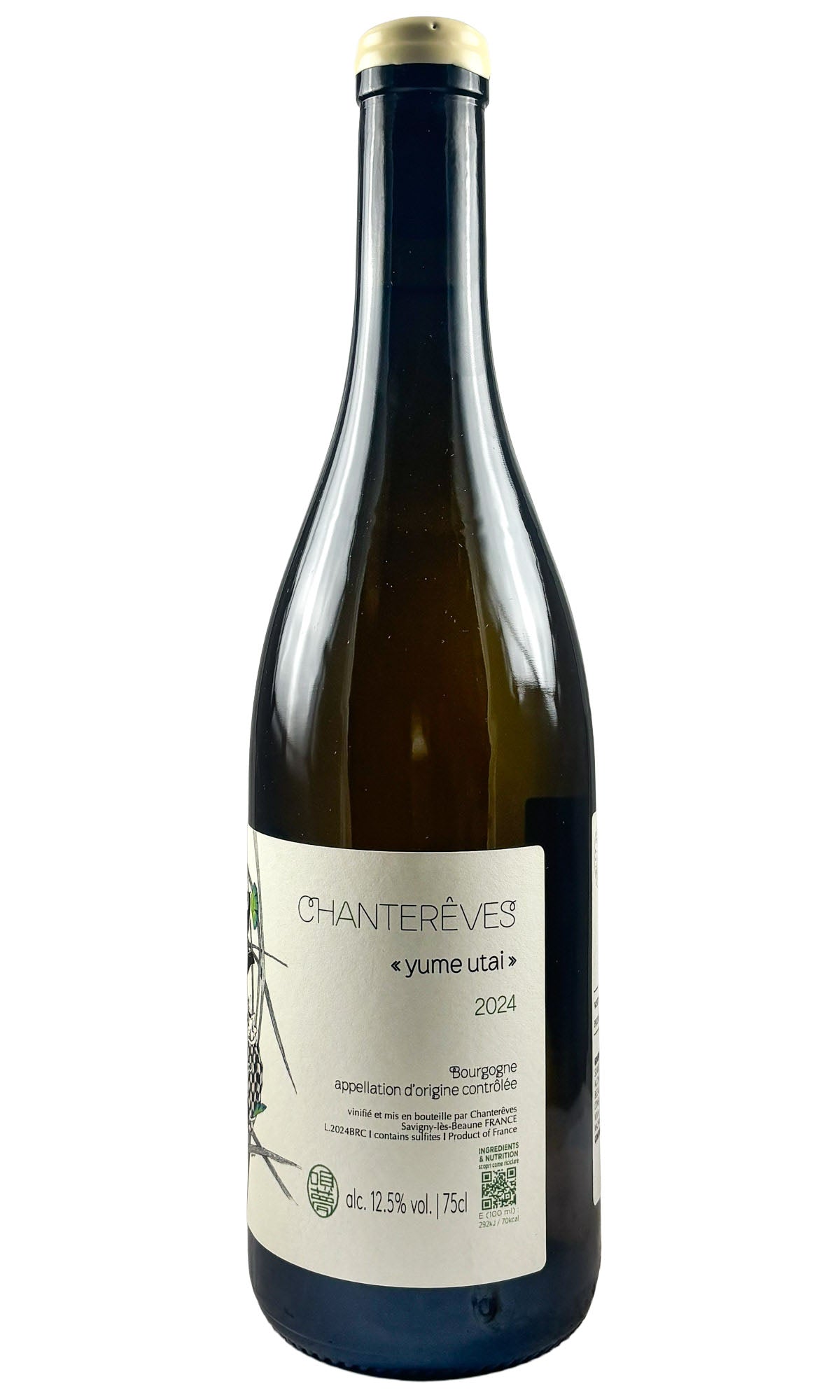 Bottle of Chantereves, Bourgogne Blanc Yume Utai, 2024 - White Wine - Flatiron Wines & Spirits - New York