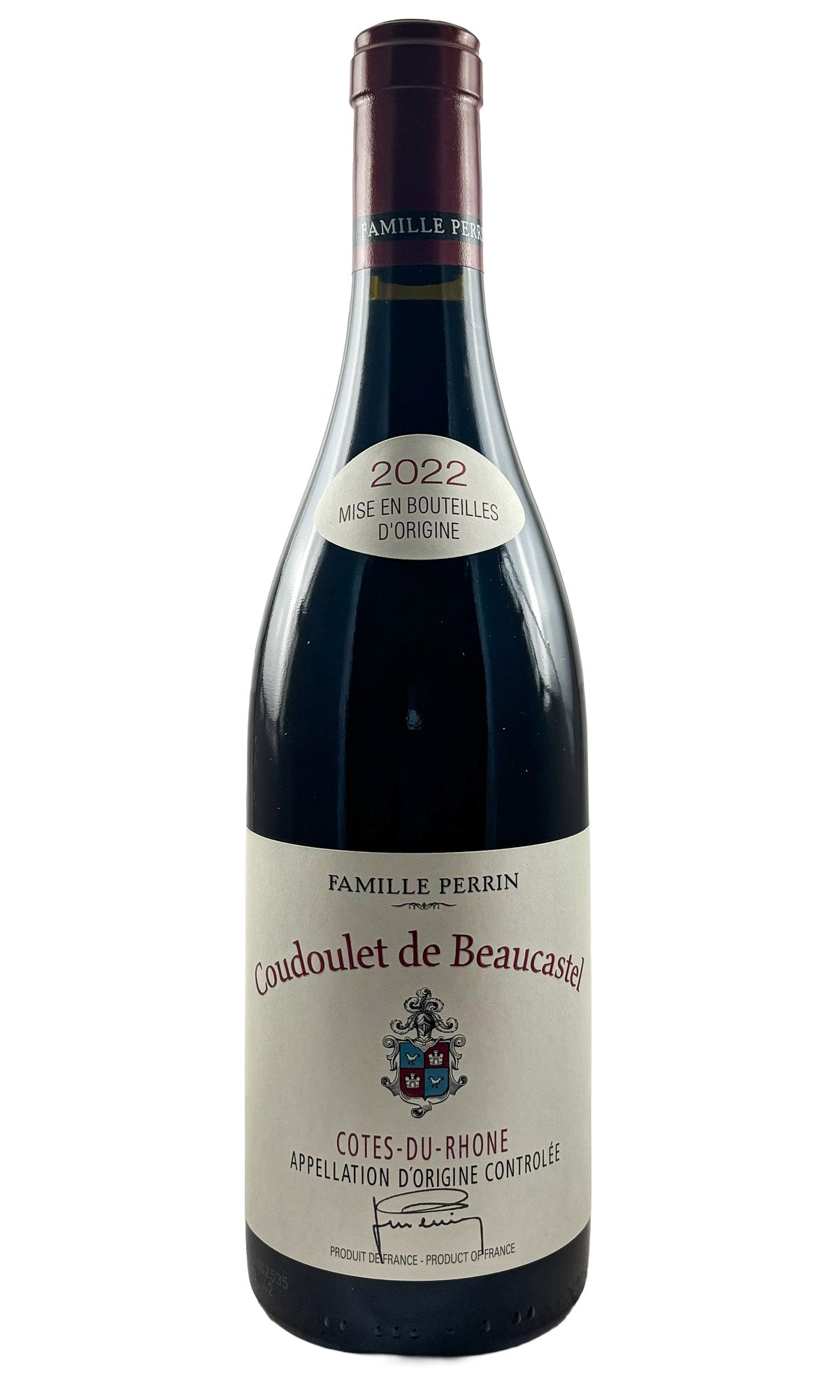 Bottle of Chateau Beaucastel, Cotes-du-Rhone 'Coudoulet du Beaucastel', 2022 - Red Wine - Flatiron Wines & Spirits - New York
