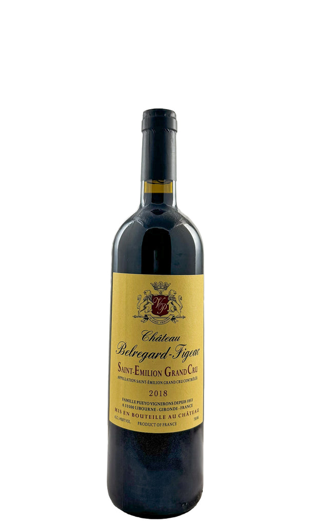Bottle of Chateau Belregard-Figeac (Vignobles Pueyo), Saint-Emilion Grand Cru Classe, 2018 - Red Wine - Flatiron Wines & Spirits - New York