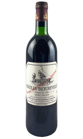 Bottle of Chateau Beychevelle, Saint-Julien 4eme Cru Classe, 1986 - Red Wine - Flatiron Wines & Spirits - New York