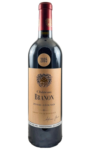 Bottle of Chateau Branon, Pessac-Leognan, 2005 - Red Wine - Flatiron Wines & Spirits - New York