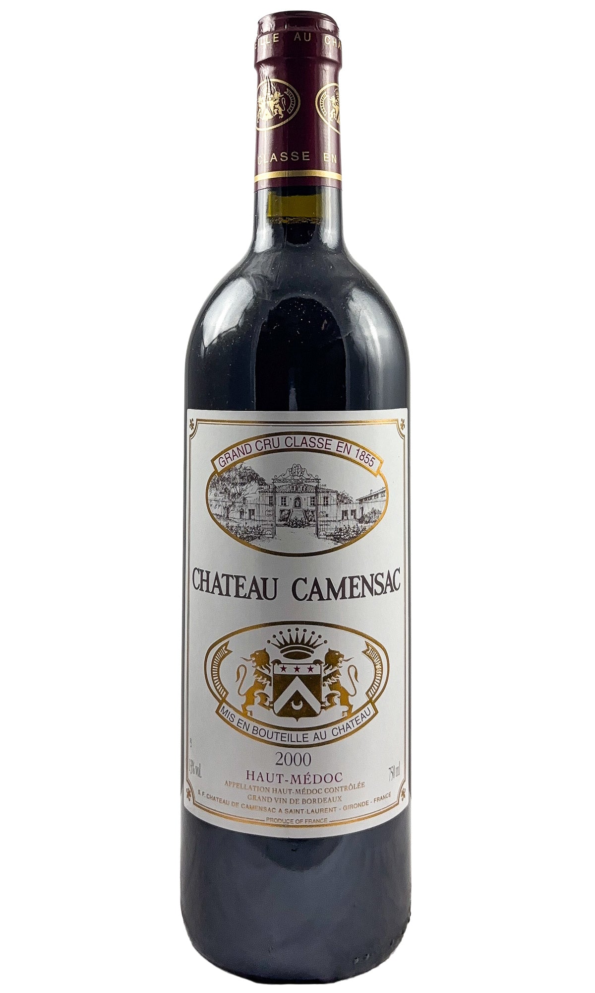 Bottle of Chateau Camensac, Haut-Medoc, 2000 - Red Wine - Flatiron Wines & Spirits - New York
