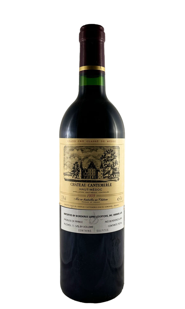 Bottle of Chateau Cantemerle, Haut-Medoc, 1989 - Red Wine - Flatiron Wines & Spirits - New York