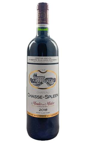 Bottle of Chateau Chasse-Spleen, Moulis-en-Medoc, 2018 - Red Wine - Flatiron Wines & Spirits - New York