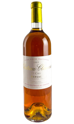 Bottle of Chateau Climens, Sauternes, 2003 - Dessert Wine - Flatiron Wines & Spirits - New York