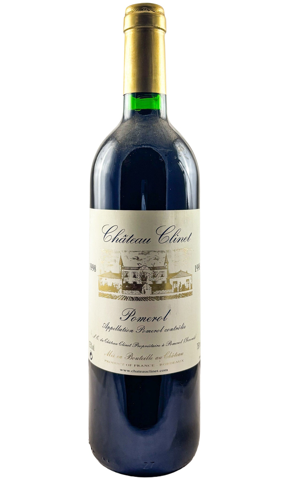 Bottle of Chateau Clinet, Pomerol, 1998 - Red Wine - Flatiron Wines & Spirits - New York