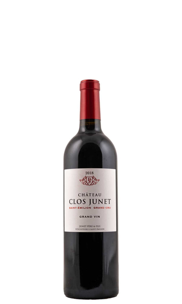 Bottle of Chateau Clos Junet, Saint Emilion Grand Cru, 2018 - Red Wine - Flatiron Wines & Spirits - New York