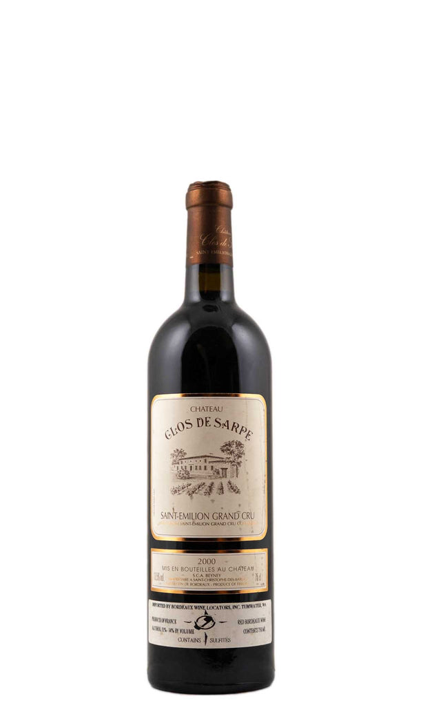 Bottle of Chateau Clos de Sarpe, Saint-Emilion, 2000 - Red Wine - Flatiron Wines & Spirits - New York