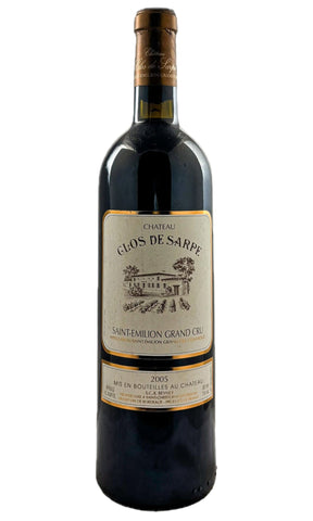 Bottle of Chateau Clos de Sarpe, Saint Emilion, 2005 - Red Wine - Flatiron Wines & Spirits - New York