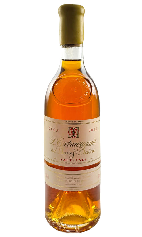 Bottle of Chateau Doisy Daene, Sauternes l'Extravagant, 2003 (375mL) - Dessert Wine - Flatiron Wines & Spirits - New York