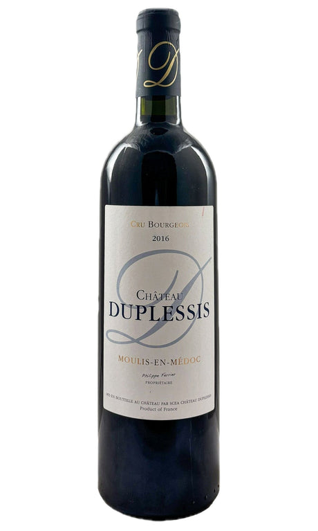 Bottle of Chateau Duplessis, Moulis-en-Medoc Red, 2016 - Red Wine - Flatiron Wines & Spirits - New York