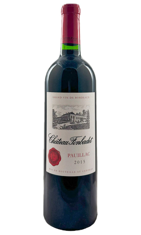 Bottle of Chateau Fonbadet, Pauillac, 2015 - Red Wine - Flatiron Wines & Spirits - New York