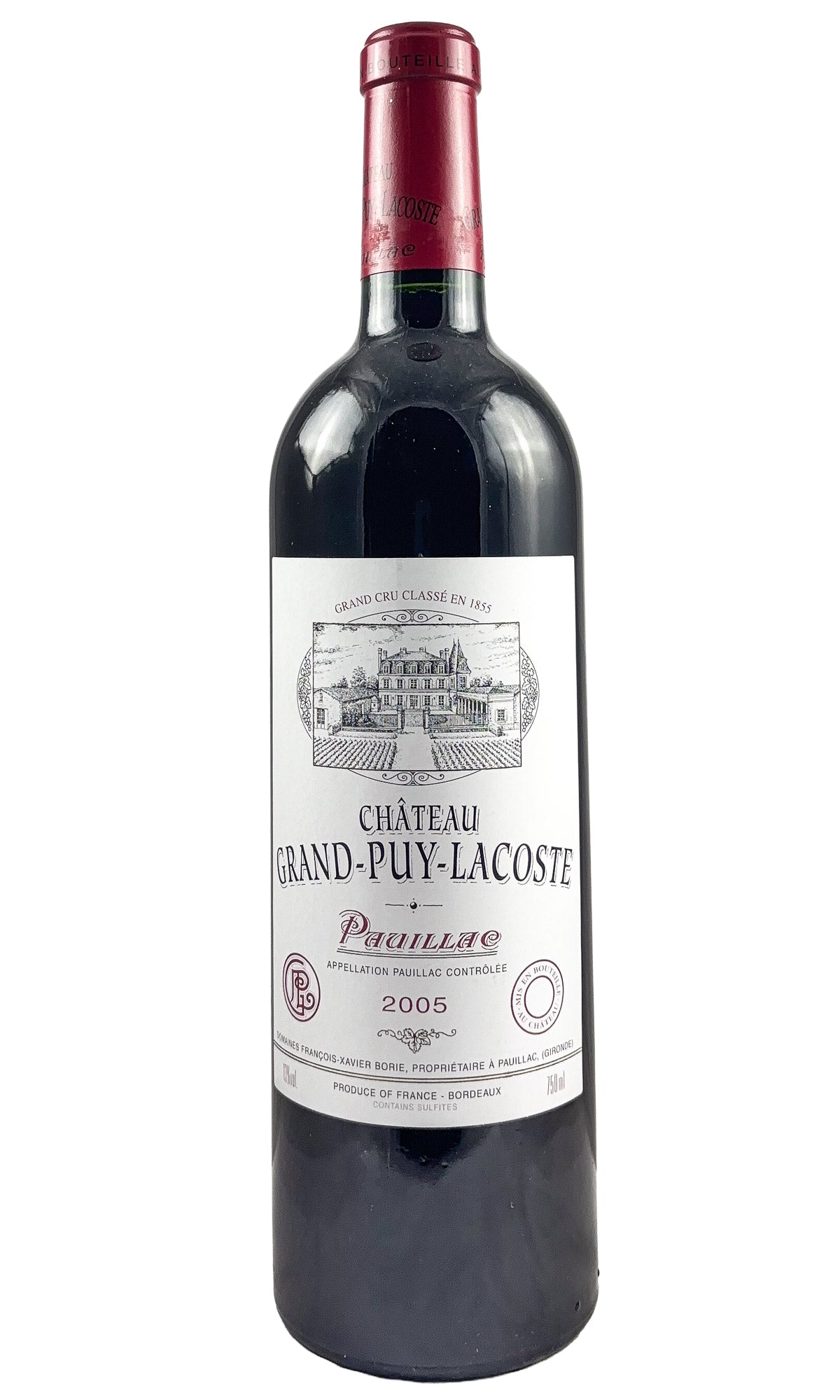 Bottle of Chateau Grand-Puy-Lacoste, Pauillac, 2005 - Red Wine - Flatiron Wines & Spirits - New York