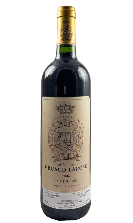 Bottle of Chateau Gruaud-Larose, Saint Julien, 2006 - Red Wine - Flatiron Wines & Spirits - New York