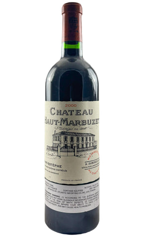 Bottle of Chateau Haut Marbuzet, Saint-Estephe, 2000 - Red Wine - Flatiron Wines & Spirits - New York