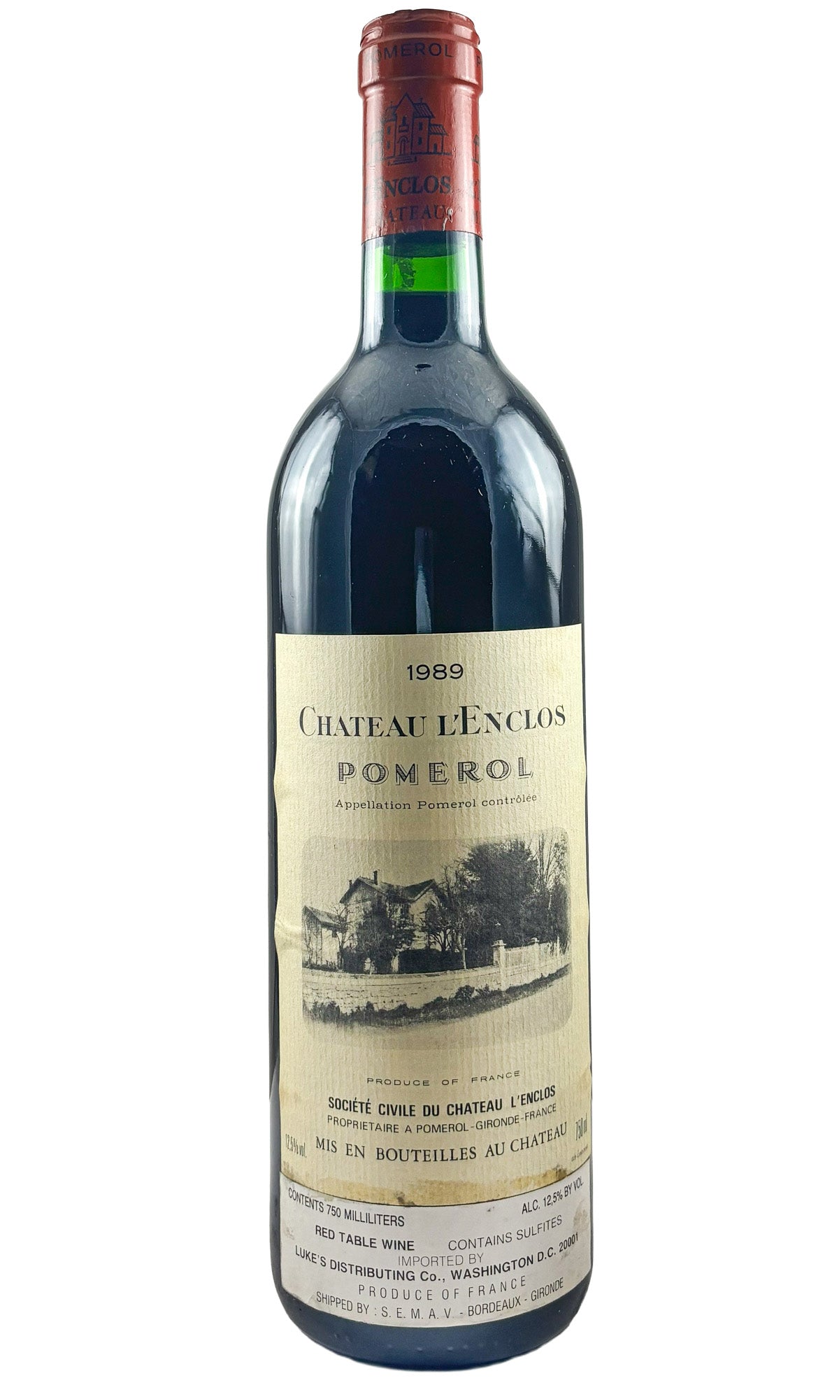 Bottle of Chateau L'Enclos, Pomerol, 1989 - Red Wine - Flatiron Wines & Spirits - New York