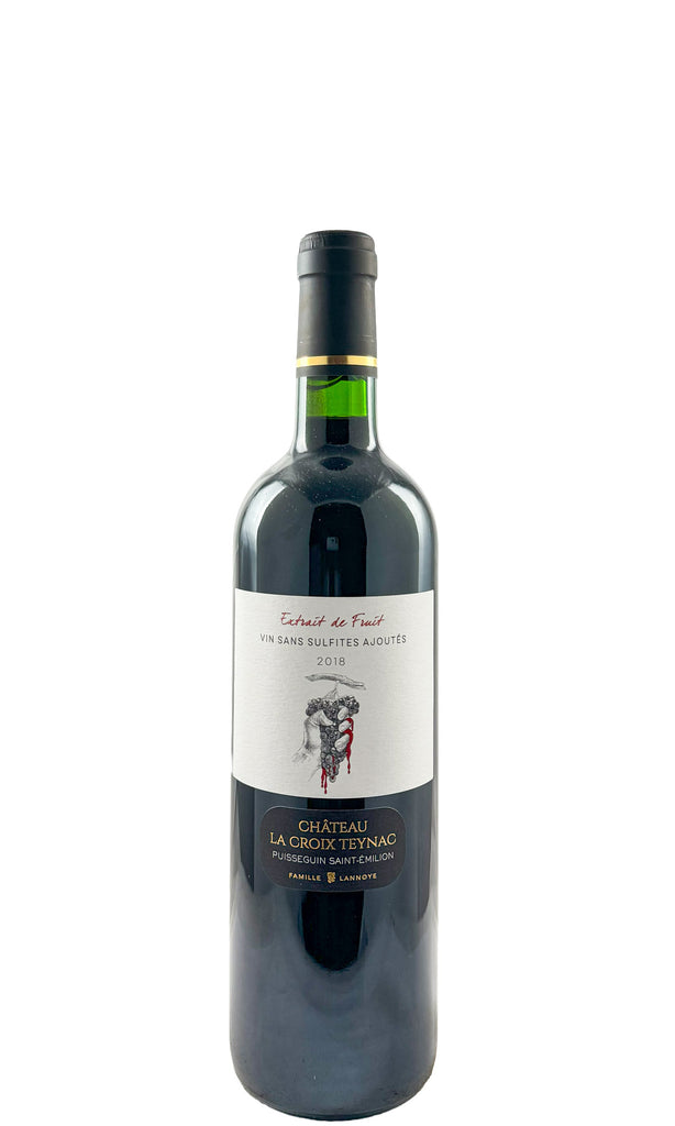 Bottle of Chateau La Croix Teynac, Puisseguin Saint Emilion, 2018 - Red Wine - Flatiron Wines & Spirits - New York