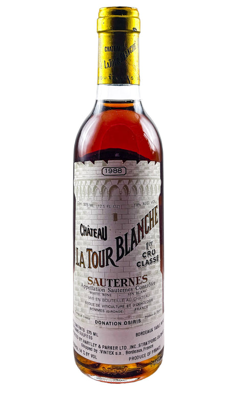 Bottle of Chateau La Tour Blanche, Sauternes, 1988 (375ml) - Dessert Wine - Flatiron Wines & Spirits - New York