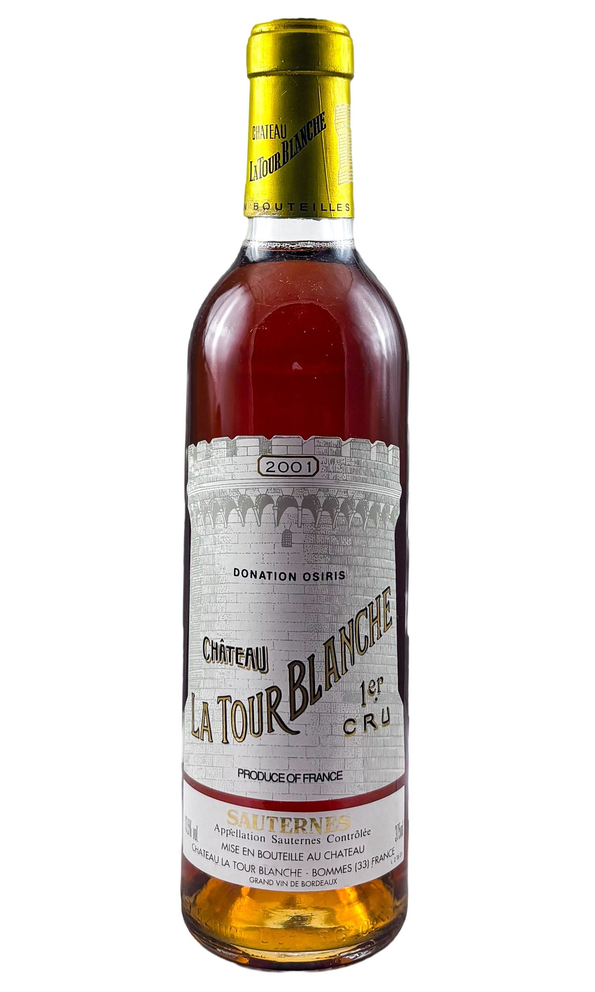 Bottle of Chateau La Tour Blanche, Sauternes, 2001 (375ml) - Dessert Wine - Flatiron Wines & Spirits - New York