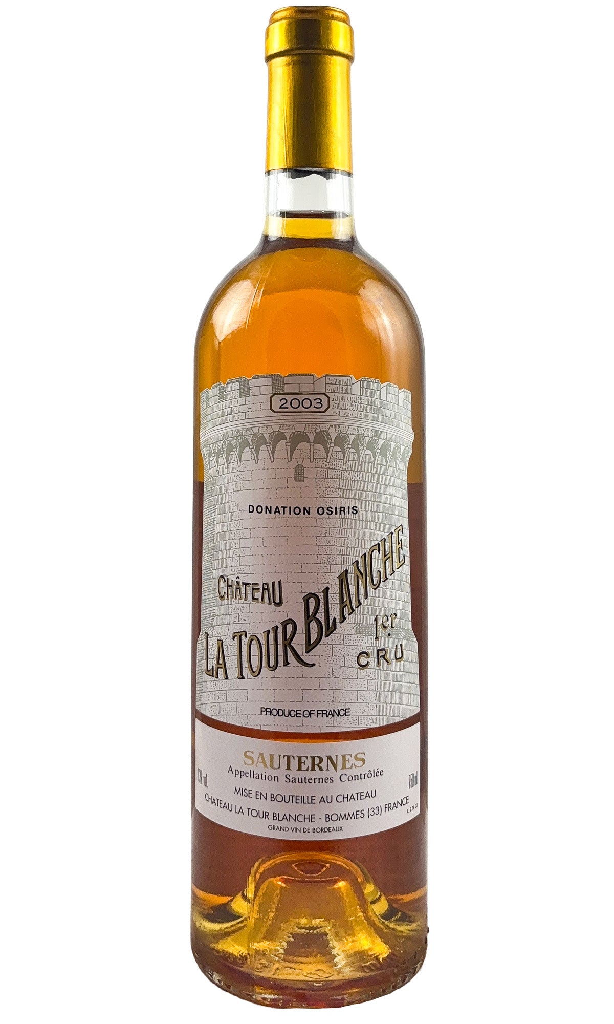 Bottle of Chateau La Tour Blanche, Sauternes, 2003 - Dessert Wine - Flatiron Wines & Spirits - New York