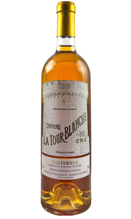 Bottle of Chateau La Tour Blanche, Sauternes, 2003 - Dessert Wine - Flatiron Wines & Spirits - New York