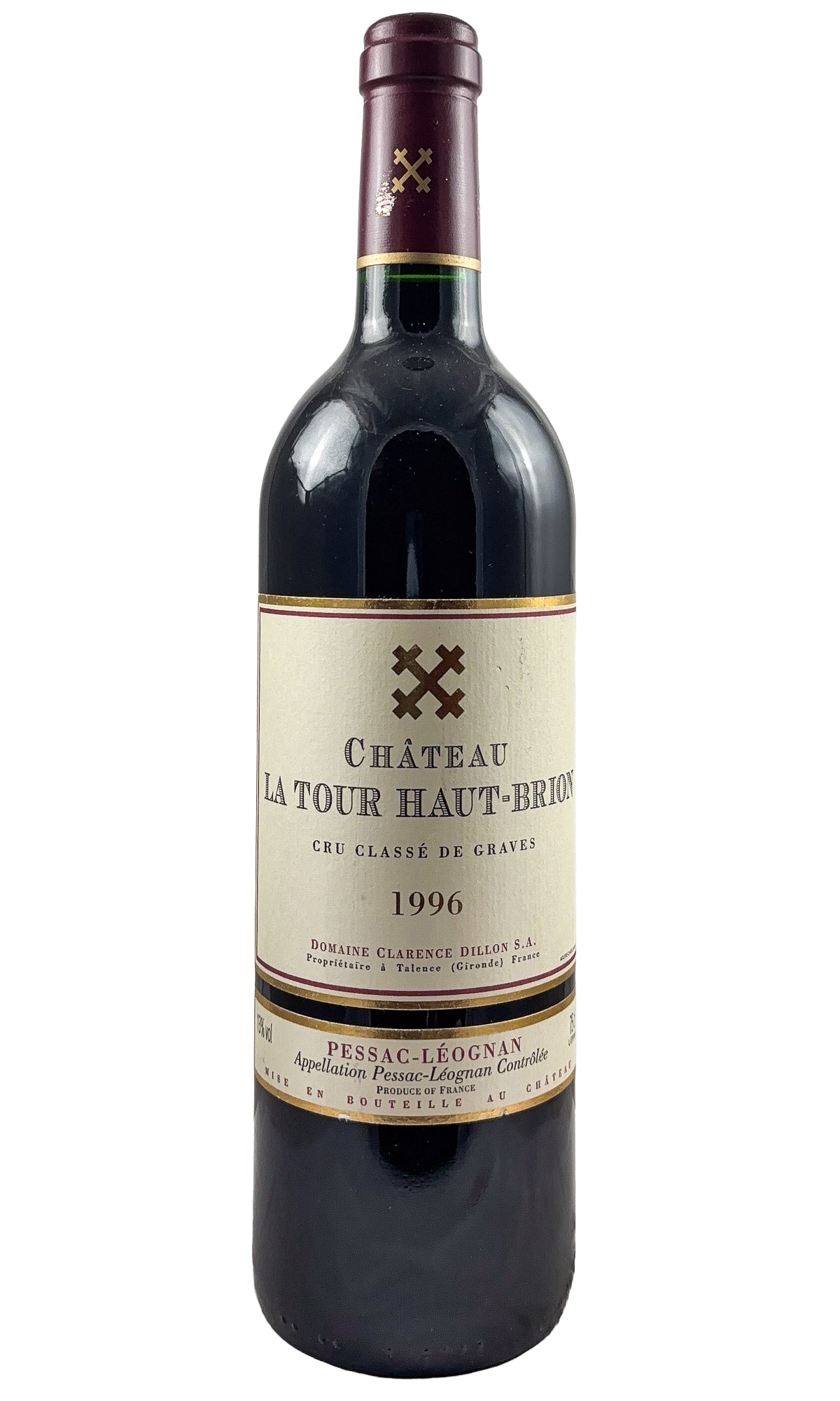Bottle of Chateau La Tour Haut Brion, Graves (Pessac-Leognan), 1996 - Red Wine - Flatiron Wines & Spirits - New York