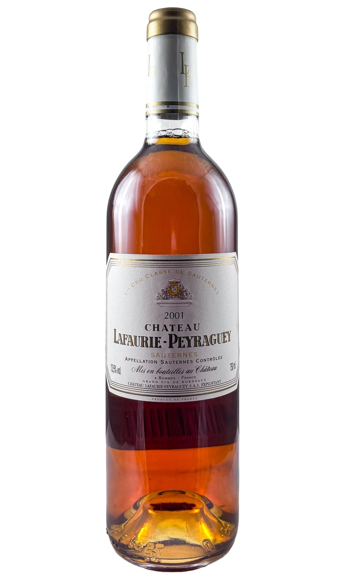 Bottle of Chateau Lafaurie Peyraguey, Sauternes, 2001 - Dessert Wine - Flatiron Wines & Spirits - New York
