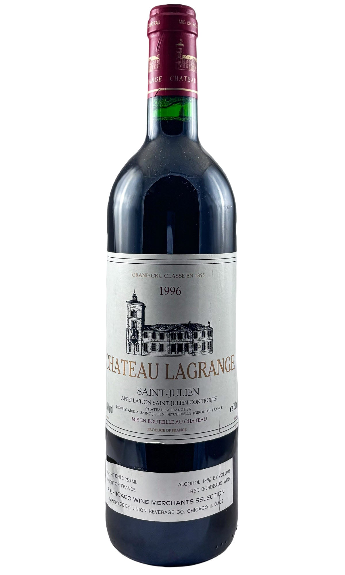Bottle of Chateau Lagrange, Saint Julien, 1996 - Red Wine - Flatiron Wines & Spirits - New York