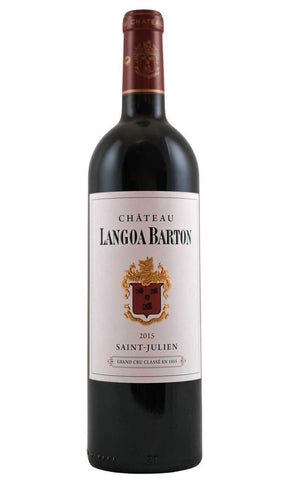 Bottle of Chateau Langoa Barton, Saint Julien, 2015 - Red Wine - Flatiron Wines & Spirits - New York
