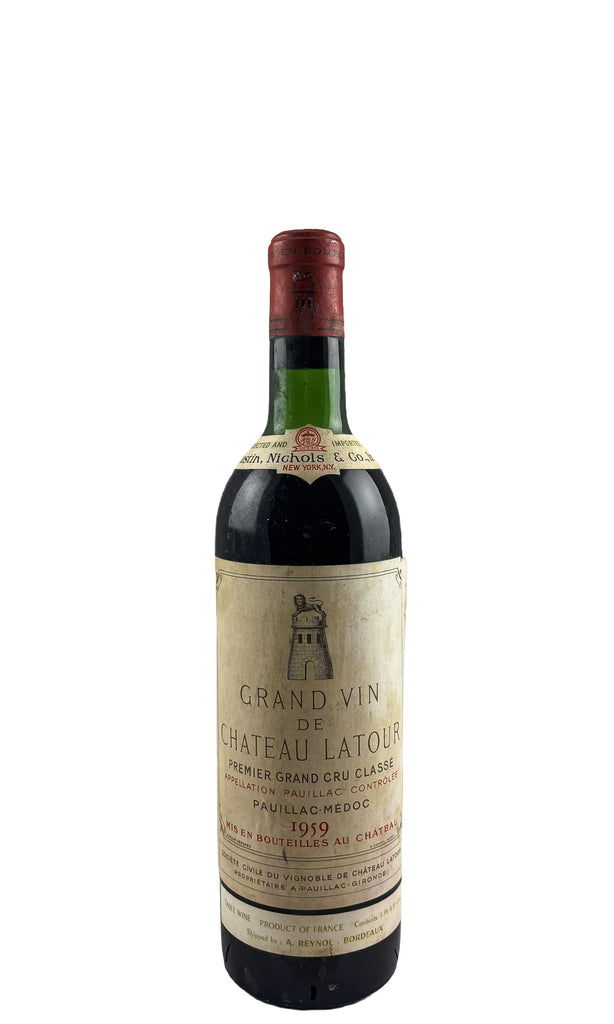 Bottle of Chateau Latour, Pauillac, 1959 - Red Wine - Flatiron Wines & Spirits - New York
