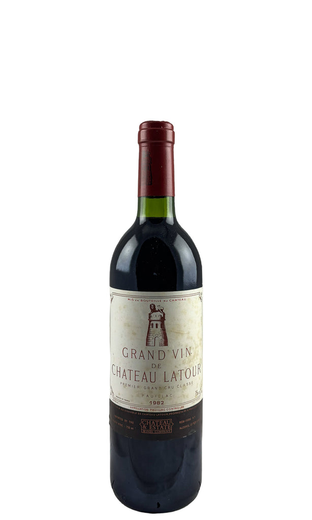 Bottle of Chateau Latour, Pauillac, 1982 - Red Wine - Flatiron Wines & Spirits - New York