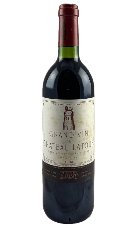 Bottle of Chateau Latour, Pauillac, 1982 - Red Wine - Flatiron Wines & Spirits - New York