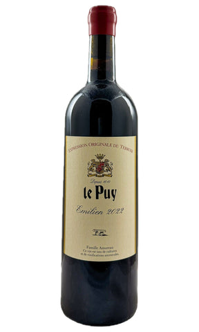 Bottle of Chateau Le Puy, VdF "Emilien", 2022 - Red Wine - Flatiron Wines & Spirits - New York