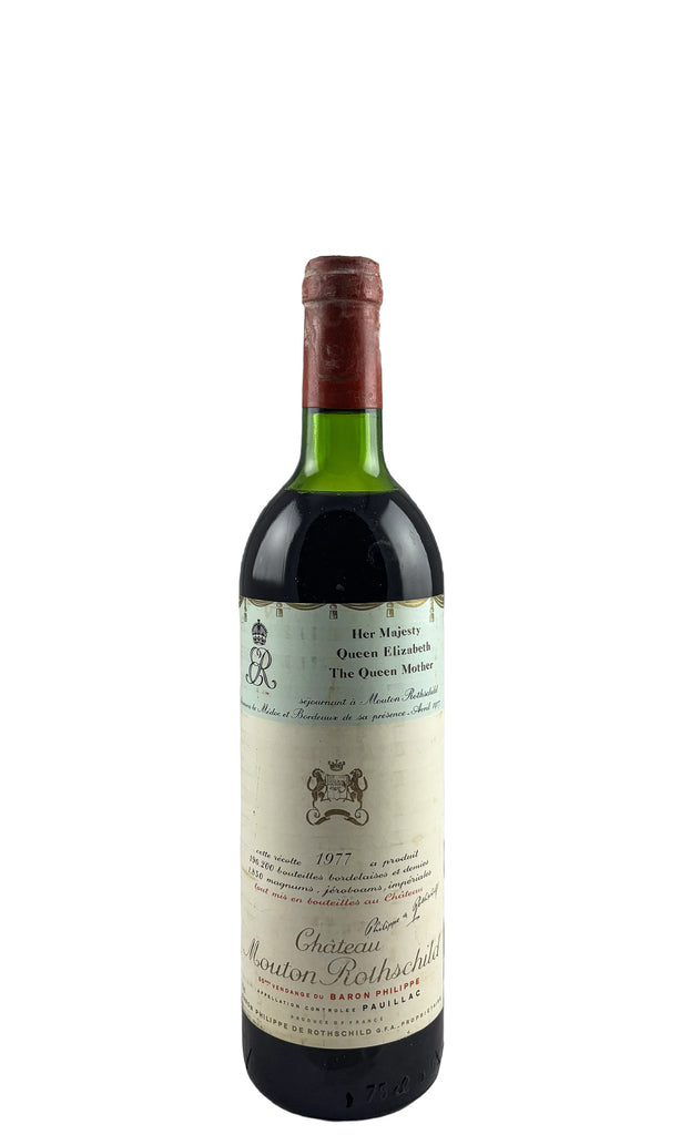 Bottle of Chateau Mouton-Rothschild, Pauillac, 1977 - Red Wine - Flatiron Wines & Spirits - New York