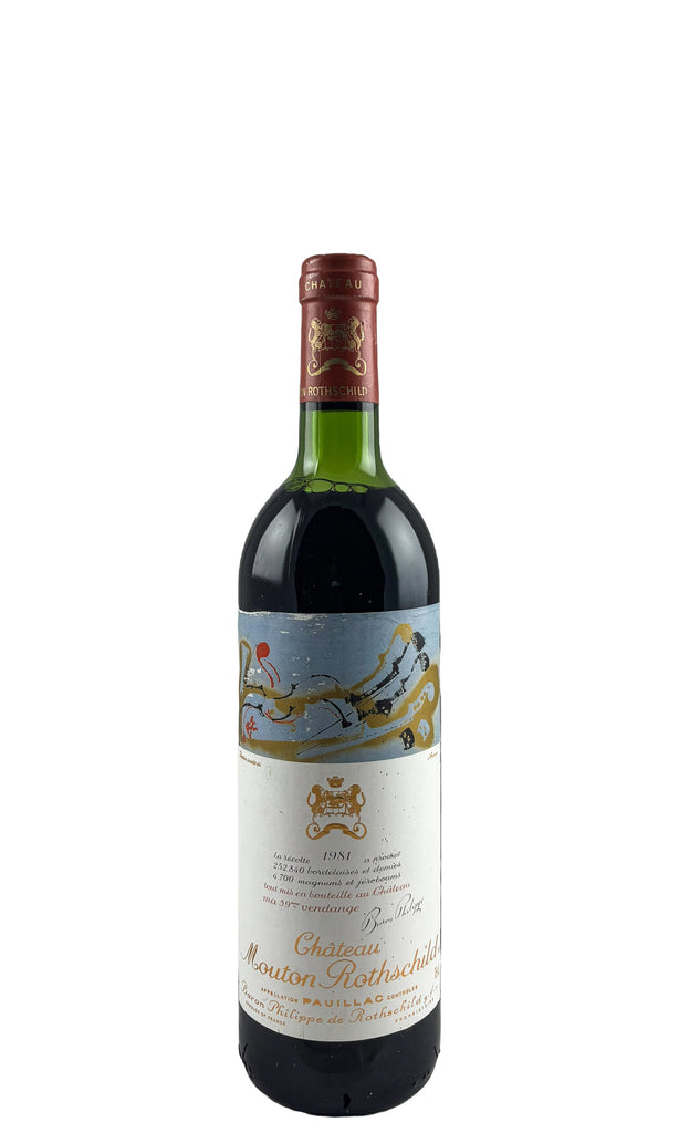 Bottle of Chateau Mouton-Rothschild, Pauillac, 1981 - Red Wine - Flatiron Wines & Spirits - New York