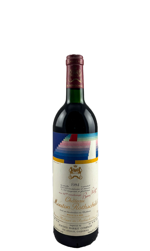 Bottle of Chateau Mouton-Rothschild, Pauillac, 1984 - Red Wine - Flatiron Wines & Spirits - New York