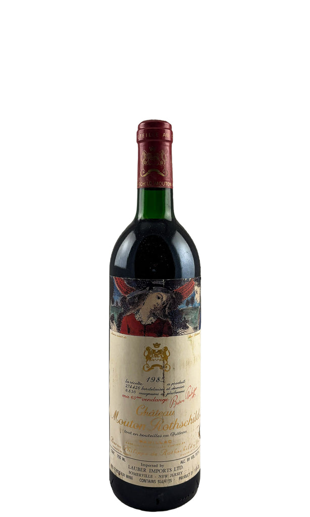 Bottle of Chateau Mouton-Rothschild, Pauillac, 1985 - Red Wine - Flatiron Wines & Spirits - New York
