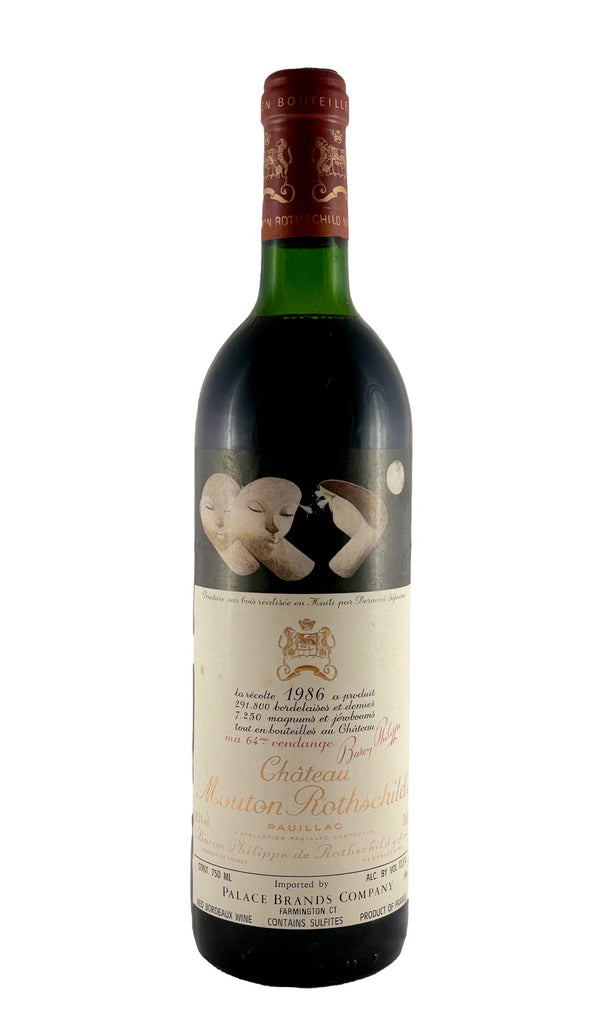 Bottle of Chateau Mouton-Rothschild, Pauillac, 1986 - Red Wine - Flatiron Wines & Spirits - New York