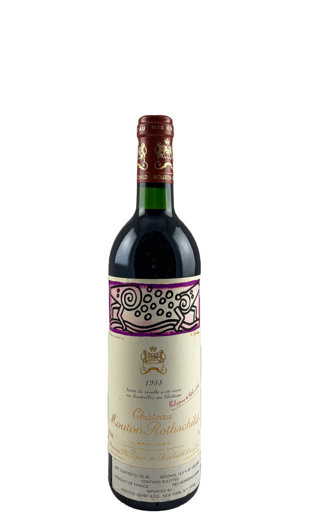 Bottle of Chateau Mouton-Rothschild, Pauillac, 1988 - Red Wine - Flatiron Wines & Spirits - New York