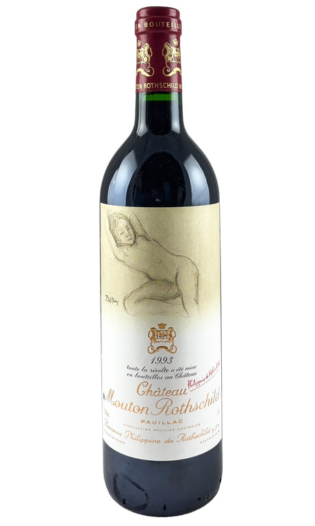 Bottle of Chateau Mouton Rothschild, Pauillac, 1993 - Red Wine - Flatiron Wines & Spirits - New York