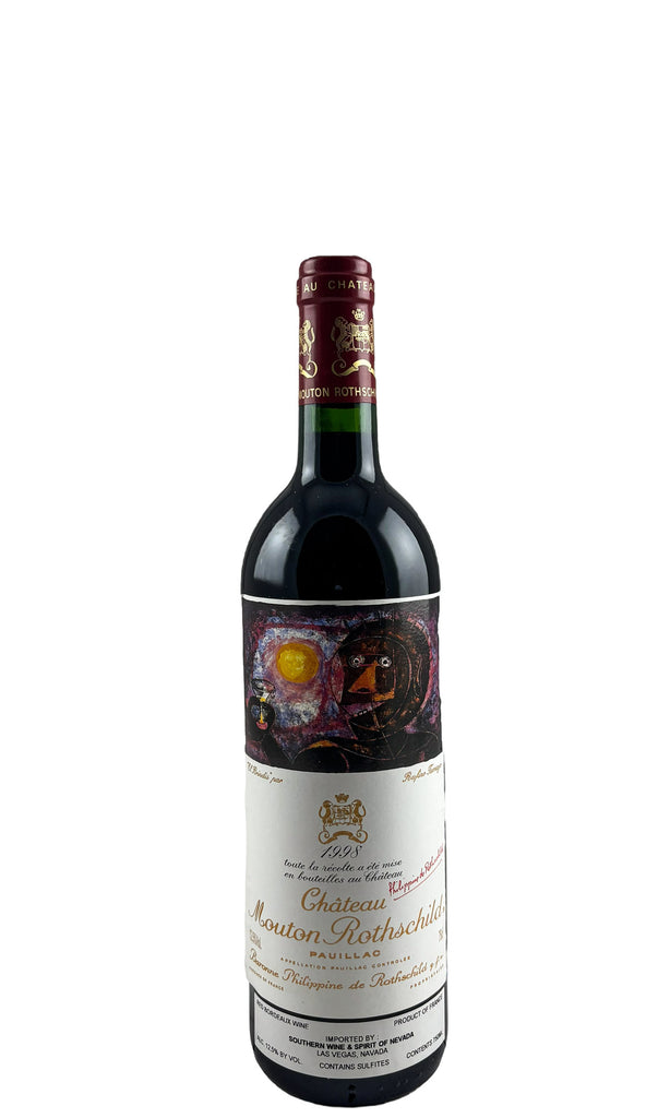 Bottle of Chateau Mouton-Rothschild, Pauillac, 1998 - Red Wine - Flatiron Wines & Spirits - New York