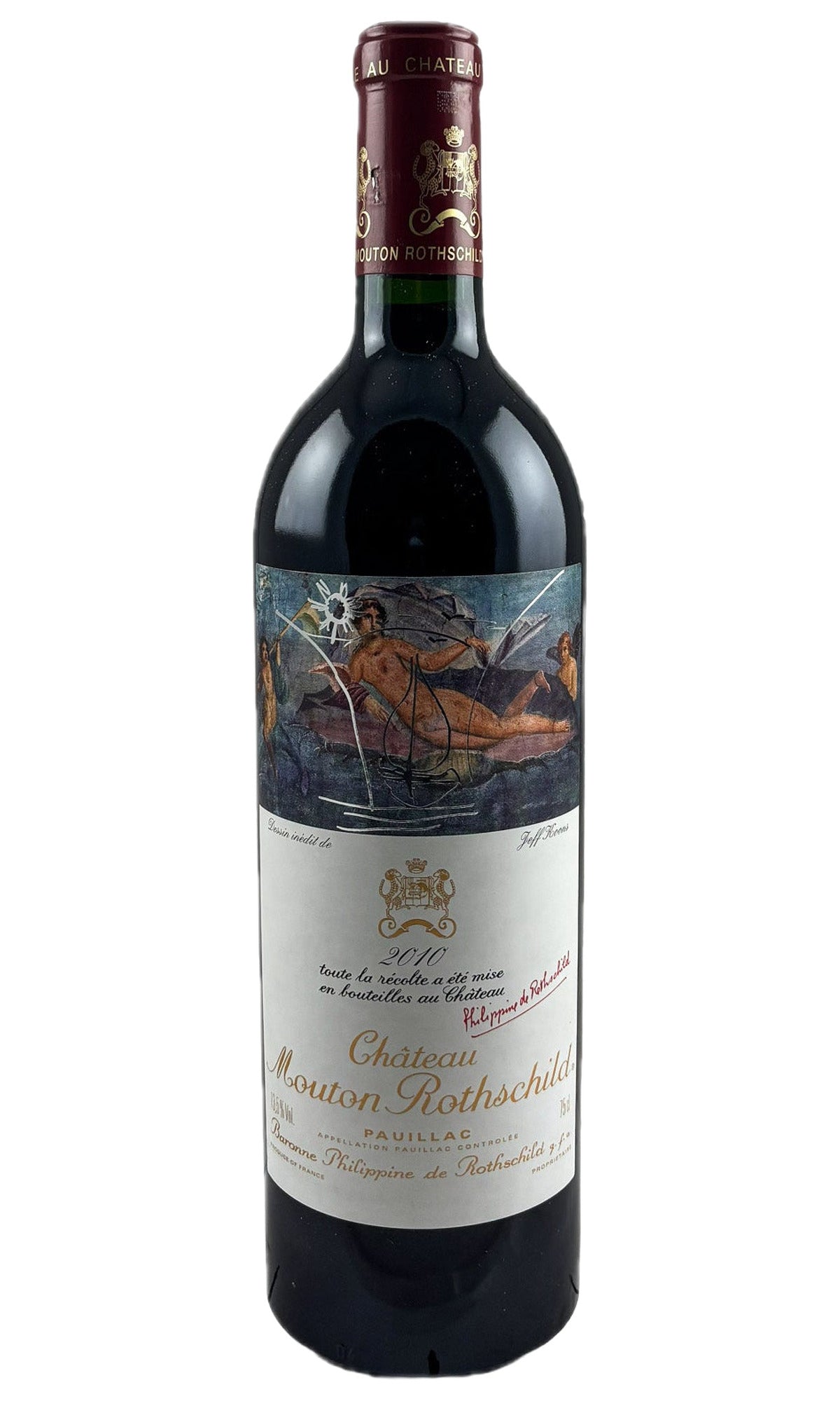 Bottle of Chateau Mouton-Rothschild, Pauillac, 2010 - Red Wine - Flatiron Wines & Spirits - New York