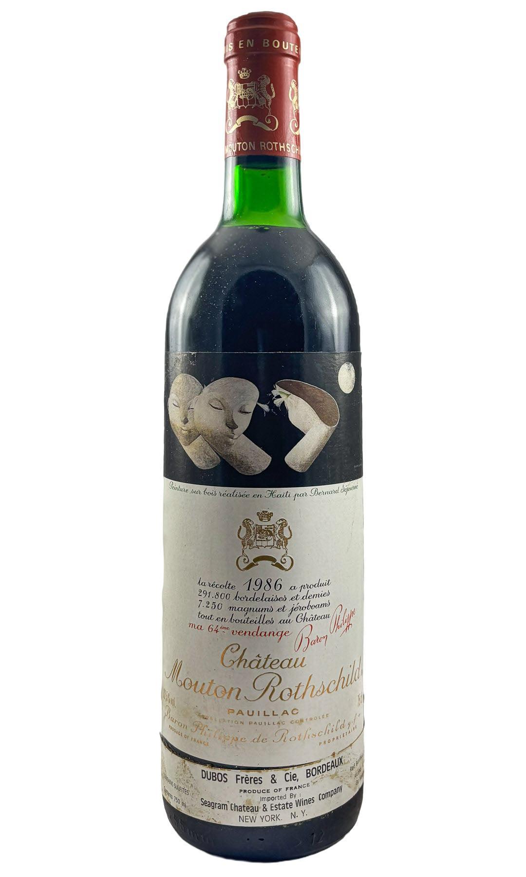 Bottle of Chateau Mouton-Rothschild, Paulilac, 1986 - Red Wine - Flatiron Wines & Spirits - New York
